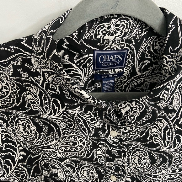Plus size Chaps Black and White Blouse - Picture 3 of 3